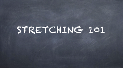 stretching 101 chalkboard